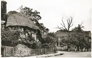 Steyning Prints: Thatched Cottage and Chantry Green, Steyning - West Sussex
