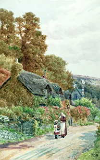 Thatched cottage at Lee near Ilfracombe, Devon
