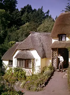 Thatched cottages at Selworthy Green, Somerset