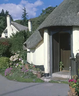 Selworthy Collection: Thatched cottages at Selworthy Green, Somerset