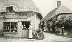 Thatched cottages and shop, Bradford Peverell, West Dorset Thatched cottages and shop, Bradford Peverell, West Dorset