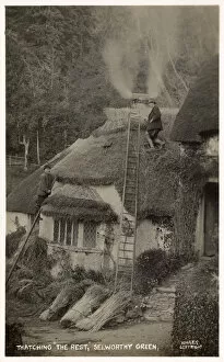 Selworthy Collection: Thatching The Rest a cottage at Selworthy Green, Somerset