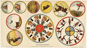 Makeshift Prints: Thaumatropes - Cut-Out 1881