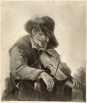 Images Dated 3rd December 2020: 'The Itinerant Musician'- a Flemish fiddler. Date: 17th Century
