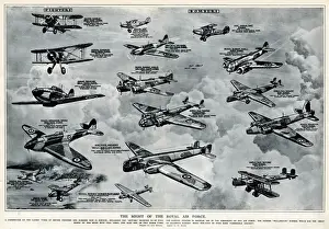 Spitfire Prints: The might of the Royal Air Force by G. H. Davis