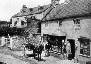 Berkshire Prints: Theale Post Office and Rose Court early 1900s
