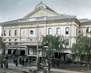 Pilaster Prints: Theatre building, Japan