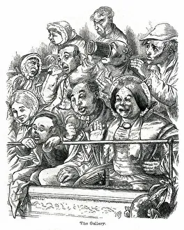The Theatre Gallery, cartoon by Hablot K Browne