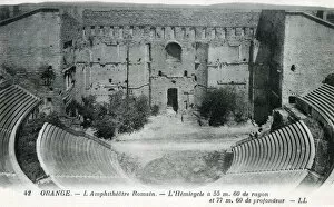 Images Dated 27th May 2021: The Theatre of Orange - a Roman theatre in Orange, Vaucluse, France