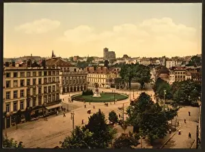 Liege Prints: Theatre Place, Liege, Belgium Theatre Place, Liege, Belgium