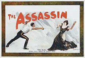 Fencing Prints: Theatre - Play - The Assassin - Duel scene