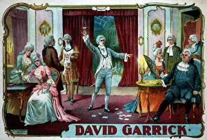 Images Dated 23rd January 2019: Theatre poster, David Garrick