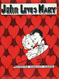 Images Dated 12th January 2016: Theatre poster, John Loves Mary
