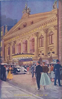 Theatre programme front cover for the London Palladium in 1952 Theatre programme front cover for the London Palladium in 1952