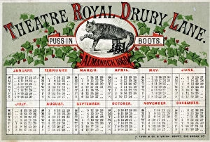 Images Dated 26th April 2021: Theatre Royal, Drury Lane, London, Almanack 1869 - Puss in Boots