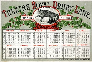 Images Dated 26th April 2021: Theatre Royal, Drury Lane, London, Almanack 1869 - Puss in Boots