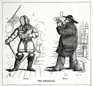 Smuggler Prints: Theatre Villains, The Smuggler, Ideal and Real