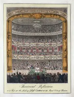 Theatrical reflection, or a peep at the looking glass curtai