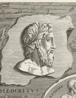 3rd Century Bc Prints: Theocritus, Greek poet from Sicily, c.300-260 BC