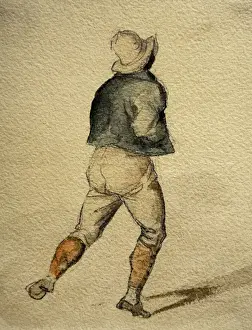Theodore Prints: Theodore Gericault (1791-1824). French painter. Boy seen fro