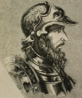 Iberian Prints: Theodoric I. Visigothic king (418-451). Walia successor