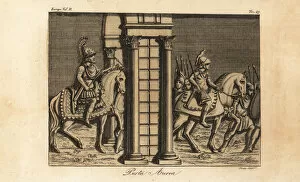 Juno Collection: Theodosius I on horseback with sceptre