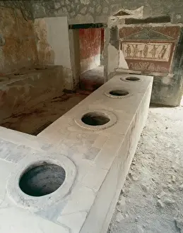 Fresco Prints: Thermopolium of Asellina. Pompeii. Italy