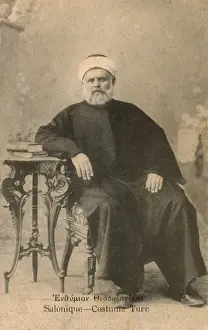 Thessaloniki - Gentleman in traditional Turkish Costume