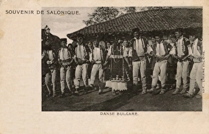 Line of dancing girls