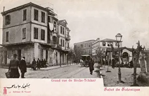 Beche Prints: Thessaloniki, Greece - Grand Street of Beche-Tchinar