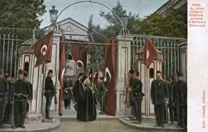 Thesalonica Prints: Thessaloniki, Greece - Greek Orthodox Priest pays a visit