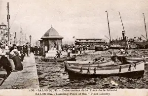 Embarkation Prints: Thessaloniki, Greece - Landing place on Liberty Square