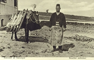 Images Dated 20th April 2011: Thessaloniki - Greece - Mobile Butcher