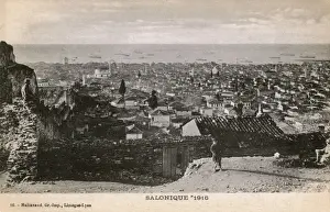Thesalonica Prints: Thessaloniki, Greece - Panorama from the Heptapyrgion