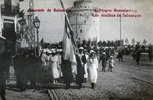 Thessaloniki, Greece - Schoolchildrens parade