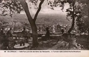 Hilltop Prints: Thessaloniki, Greece - Turkish Cafe behind the Ramparts