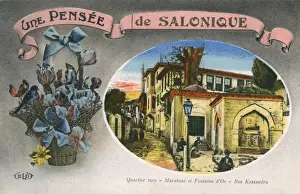 Marabout Prints: Thessaloniki, Greece - Turkish Quarter - Rue Kassandra