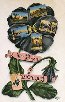 Thessaloniki, Greece - Various sights - Greetings postcard