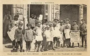 Thessaloniki, Greece - Young Paperboys