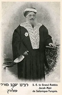 Judaism Prints: Thessaloniki - Jacob Meir - the Chief Rabbi