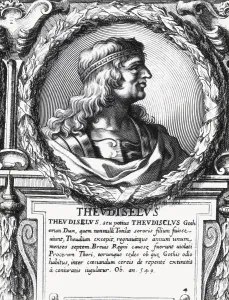 Lithographies Collection: THEUDIGISEL ( -549). Visigothic King of Hispania