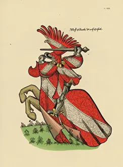 Maitre Prints: Thibault VIII de Neufchatel, grand maitre de France, d. 1459