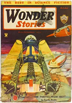 Thieves from Isot, Wonder Stories Scifi Magazine Cover