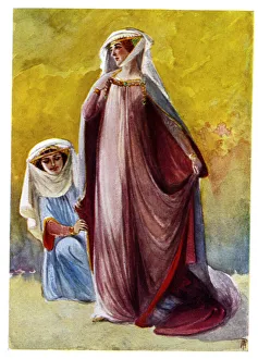 Images Dated 22nd August 2019: Thirteenth century women