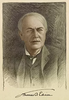 THOMAS ALVA EDISON (1847 - 1931), American Inventor