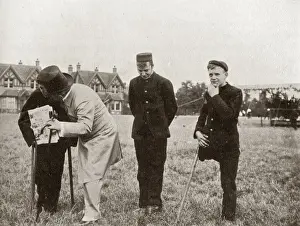 Thomas Barnardo with some physically disabled boys
