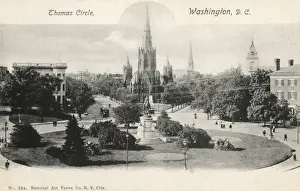 Roundabout Prints: Thomas Circle, Washington DC, USA