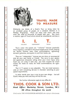 Images Dated 25th January 2018: Thomas Cook - Travel Company - Advertisement