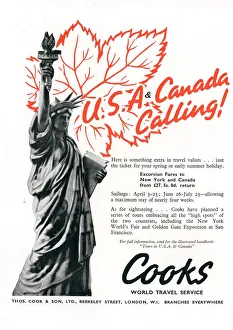 Images Dated 25th January 2018: Thomas Cook - Travel Company - Advertisement