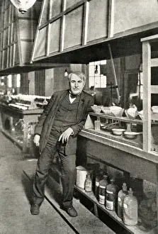 Edison Prints: Thomas Edison / Leaning